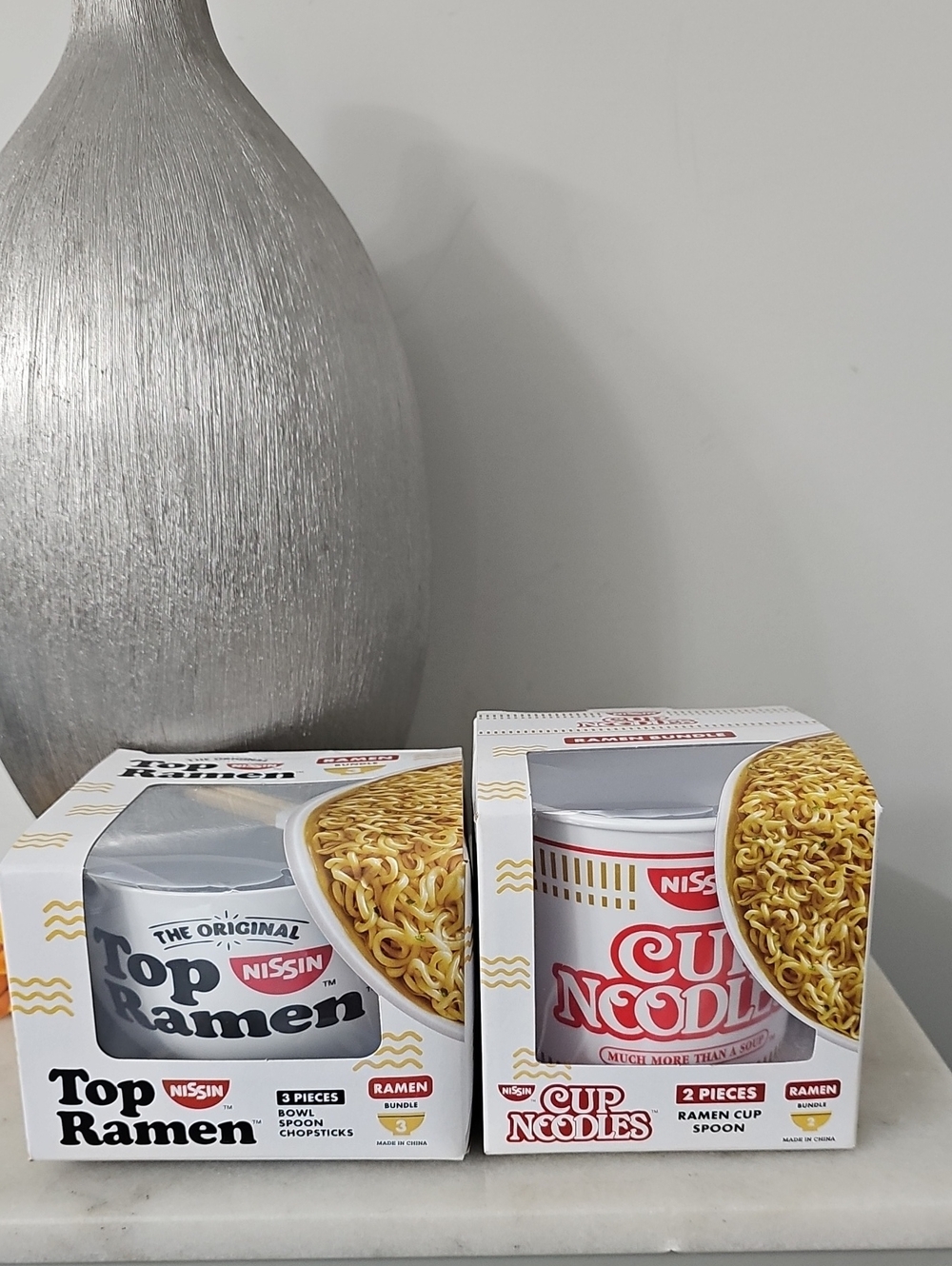 Nissin Cup Noodles & Top Ramen Bowl Set